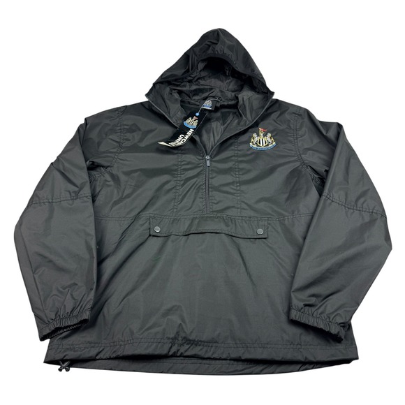 Newcastle United Mens Black 1/2 Zip Jacket Official Merchandise Size Large NWT - Picture 2 of 10